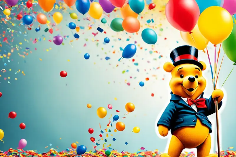 Illustration for Fancy Winnie The Pooh